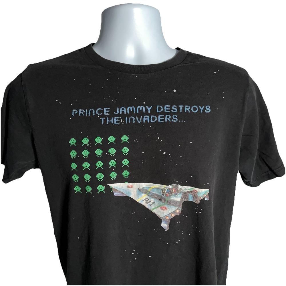Vintage Stussy Prince Jammy Men's Small T-Shirt Space Invaders